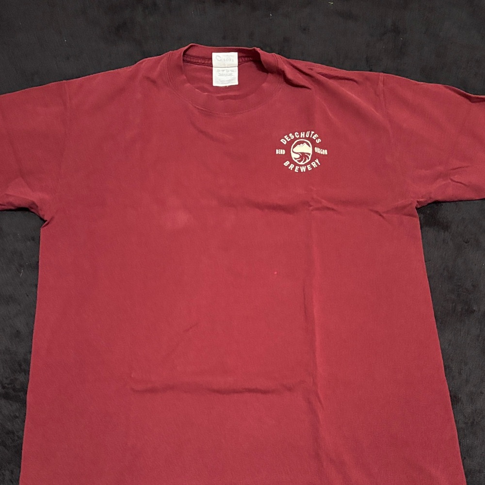 Deschutes Brewery Men's Maroon Short Sleeve Tee